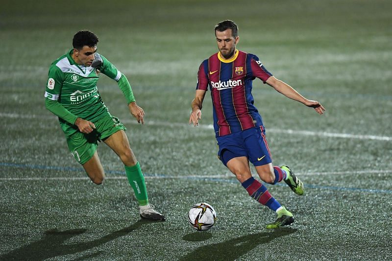 Miralem Pjanic has struggled in Spain. (Photo by Alex Caparros/Getty Images)